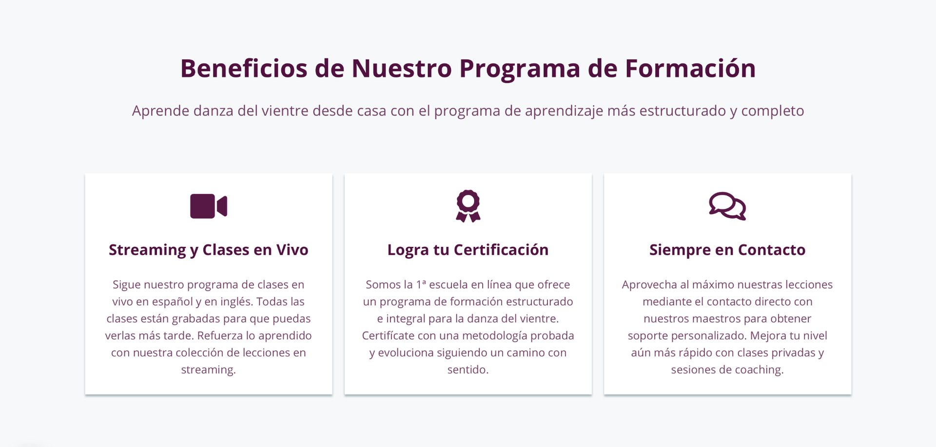 Beneficios Orientalísimo Academy