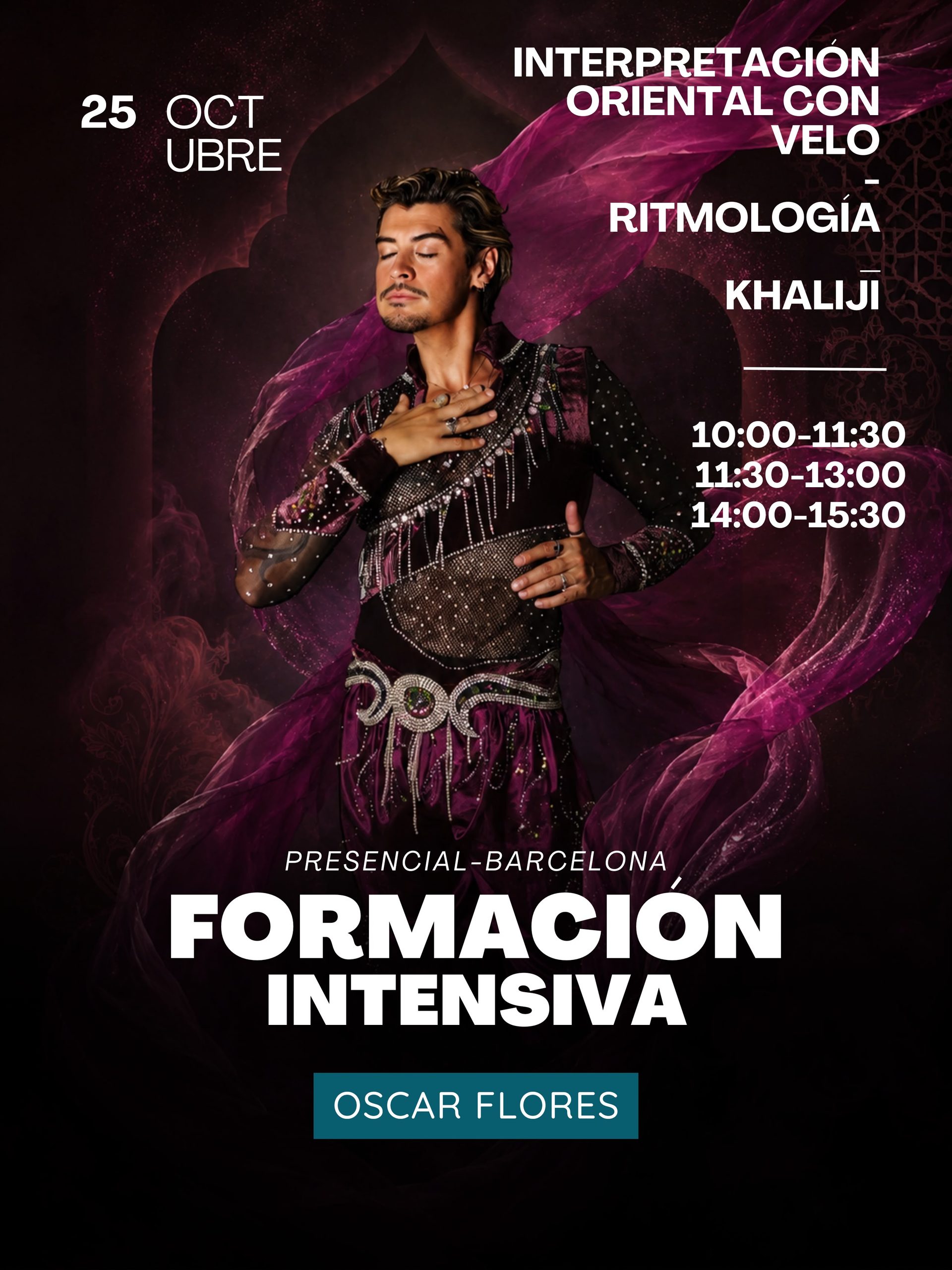 Cartell de la Formació Intensiva amb Oscar Flores del 25 d'octubre